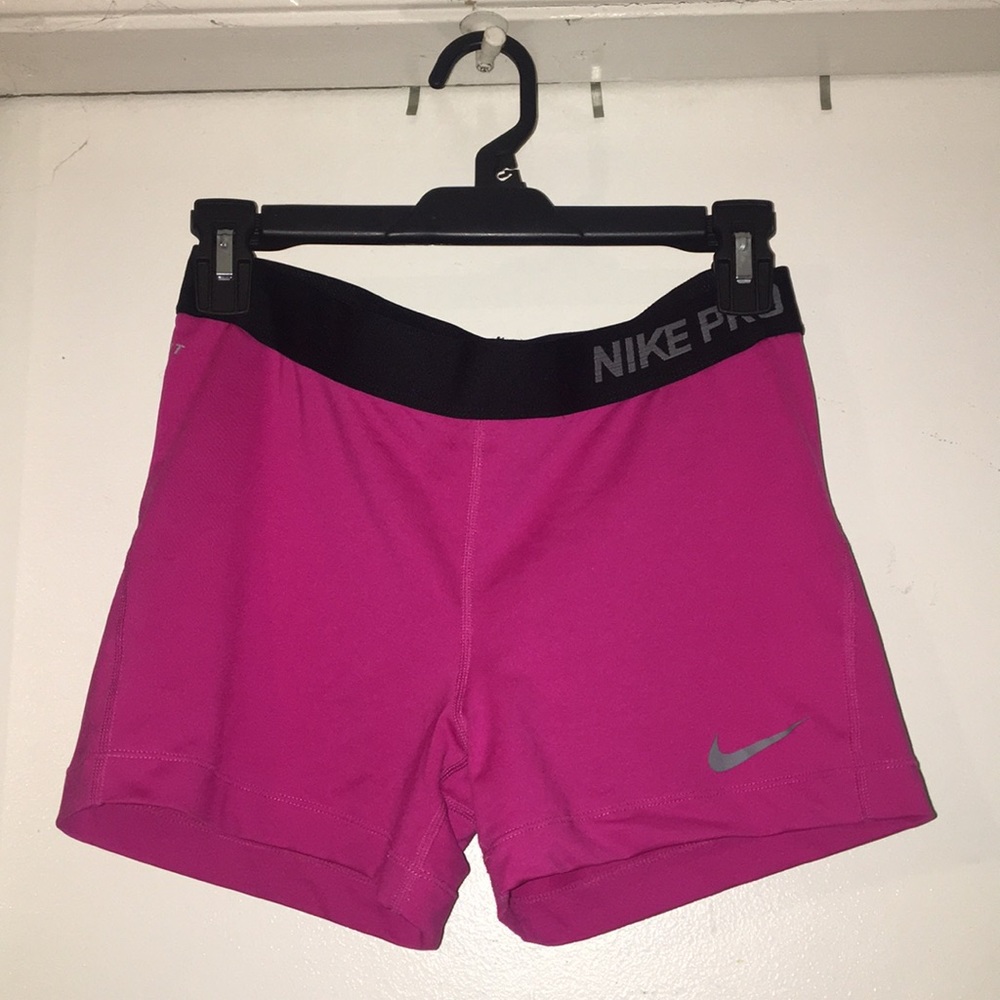 Pink nike pro spandex